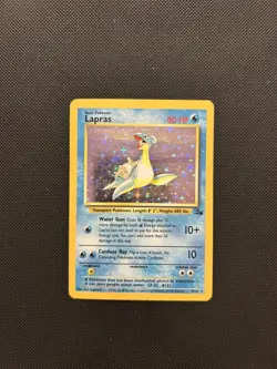 Lapras 10/62 | Base Set Fossil | Holo Pokemon Card MP - Image 1