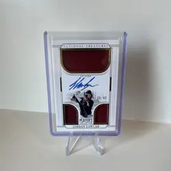 Panini 2025 National Treasures Player's Collection Jordan Lawlar Auto Patch /49 - Image 3