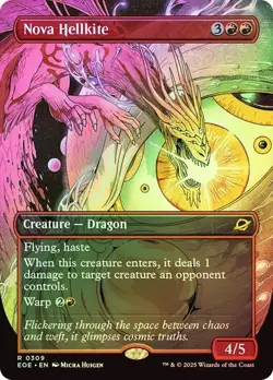 MTG - Nova Hellkite - Borderless Foil - Edge of Eternities - Magic the Gathering - Image 1