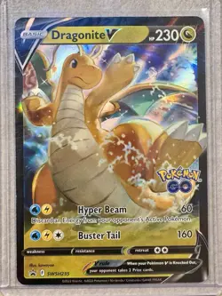 Pokemon TCG 2022 Sword & Shield Black Star Promo DRAGONITE V SWSH235 MINT - Image 1