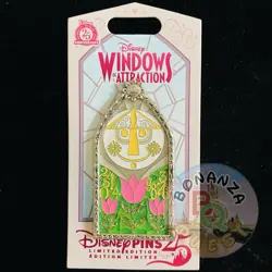 LE DLR It's a Small World Windows of Attraction Clock March 3/12 Disney Pin 2025 - Image 1