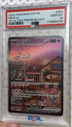 PSA 10 Mew ex SVP 053 Scarlet & Violet 151 UPC Promo Full Art Holo English 📈 - Image 1