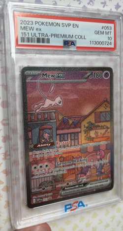 PSA 10 Mew ex SVP 053 Scarlet & Violet 151 UPC Promo Full Art Holo English 📈 - Image 2