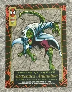 1994 Fleer Ultra Marvel Spider-Man Suspended Animation Card #12 Lizard - Image 2
