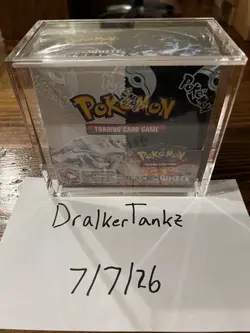 Pokemon TCG Black & White Base Set Booster Box Sealed New W/ Acrylic Case - Image 1