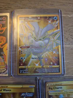 Pokemon Gold Secret Rare Lot Of 15 Sword And Shield; Frosmoth, Quickball + More - Image 4