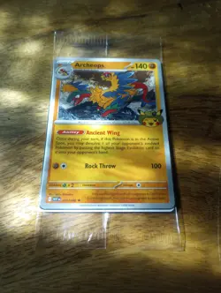 Pokemon Archeops Chicago Field Museum Exclusive Promotional Card - new, sealed - Image 1