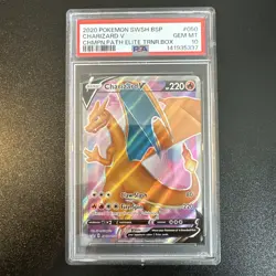 Charizard V SWSH050 PSA 10 Champions Path Black Star Promo Pokemon TCG - Image 1
