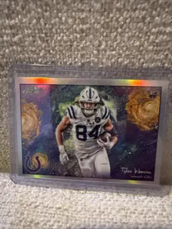 2025 Topps Chrome Cosmic Tyler Warren Stars of The Night Refractor RC Colts - Image 1