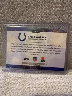 2025 Topps Chrome Cosmic Tyler Warren Stars of The Night Refractor RC Colts - Image 2