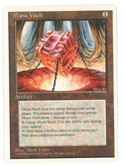 Mana Vault -- MTG (SP Quality) - Fourth 4th Edition - See scans!! - Image 1