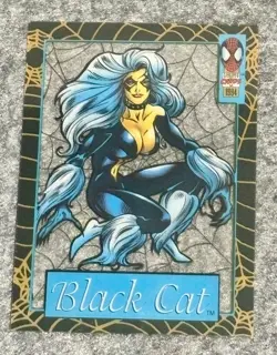Fleer 1994 Marvel Cards Suspended Animation Black Cat #11/12 Insert Card - Image 1