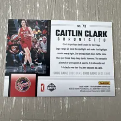 2025 Panini Caitlin Clark Chronicled - Shoe Game Caitlin Clark #73 Holo - Image 4