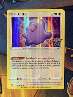 Ditto 053/078 - Holo Rare - Pokemon GO - Pokemon TCG - LP - Image 1