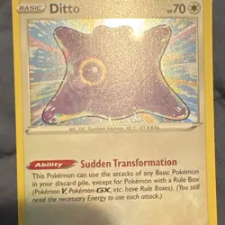 Pokemon TCG Ditto 053/078 Pokemon GO Holo Rare Holo 70 HP English 2022 - Image 3