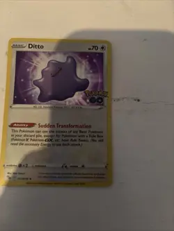 Pokemon - Ditto 053/078 - Pokemon Go - Holo Rare - Near Mint - Image 1