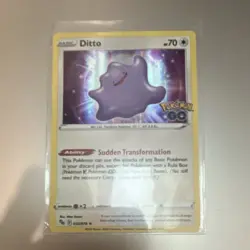 Pokemon TCG Ditto 053/078 Pokemon GO Holo Rare Holo 70HP 2022 EN - Image 1
