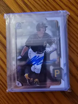 Pittsburgh Pirates 9 Card Lot Signed IP Auto RC Rookie 1st Bowman Chrome Topps - Image 2