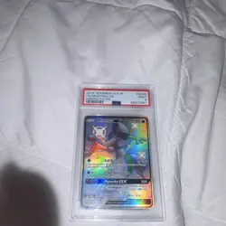 Pokemon 2019 Hidden Fates Shiny Vault Mewtwo GX SV59 Full Art Holo PSA 9 - Image 1