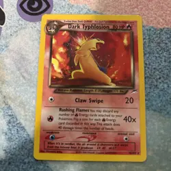 The Pokemon Company Dark Typhlosion 10/105 Neo Destiny Holo Rare 80 HP W/ 🌀 - Image 1