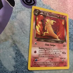 The Pokemon Company Dark Typhlosion 10/105 Neo Destiny Holo Rare 80 HP W/ 🌀 - Image 2