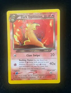 Dark Typhlosion 10/105 Neo Destiny Holo Rare 80 HP Pokemon TCG English - Image 1