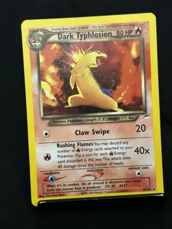 Pokemon TCG Dark Typhlosion Neo Destiny 10/105 Holo Rare Unlimited Lp - Image 2
