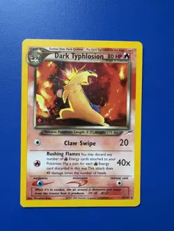 Pokemon TCG Dark Typhlosion Neo Destiny 10/105 Holo Rare Unlimited - Image 1
