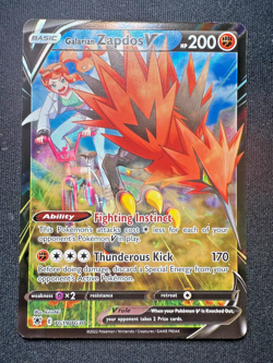 Pokemon TCG Galarian Zapdos V TG19/TG30 – Trainer Gallery – Astral Radiance – NM - Image 2