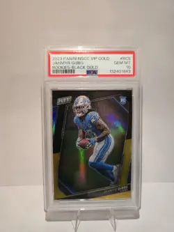 2023 Panini National Convention VIP - Jahmyr Gibbs #RC5 Black Gold /5 PSA 10 - Image 1