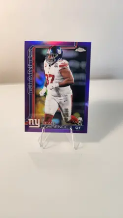 Topps Chrome Dexter Lawrence II Purple Refractor /75 #230 New York Giants NFL - Image 1