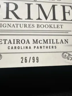 2025 Panini National Treasures - Rookie Jumbo Prime Signatures Booklet Tet McMil - Image 2