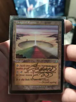 Mtg Mercadian Masques Autographed Artist Proof Henge Of Ramos X2 - Image 1
