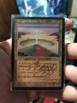 Mtg Mercadian Masques Autographed Artist Proof Henge Of Ramos X2 - Image 2