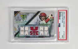 PSA GRADED 9 MINT #/36 PATCH 2021 Topps Triple Threads Relics Shohei Ohtani POP2 - Image 1