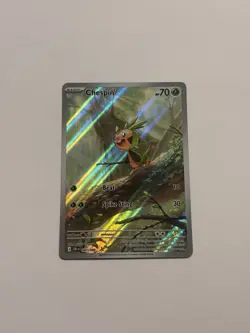 Chespin 087/086 Chaos Rising Illustration Rare (IR) Holo English Pokemon TCG NM - Image 1