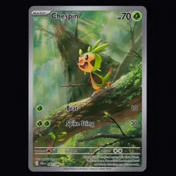 Chespin 087/086 Chaos Rising Holo Illustration Rare Pokemon TCG NM - Image 1