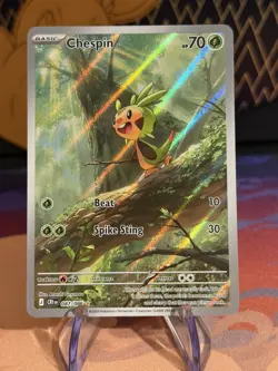 Pokemon TCG - Chaos Rising - Chespin 087/086 Holo Rare - NM - Image 1