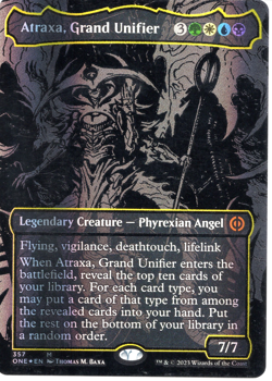Atraxa, Grand Unifier Oil Slick Foil MTG Phyrexia: All Will Be One NM/M #357 - Image 1