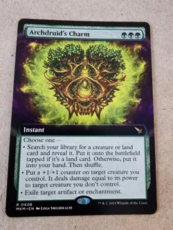 Archdruid's Charm - #408 Regular (Extended Art) Murders at Karlov Manor - Mtg - Image 1