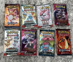 Lot Of 8 Pokemon Trading Cards Booster Replicas Evolution Scarlet & Violet 151 - Image 1