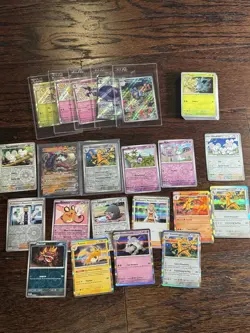 Pokemon Paldean Fates Lot 75 Cards Ceruledge Shiny IR ex Holo Reverse NM 162 - Image 1