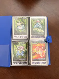 1997 Pokemon Bandai Carddass Lot ( 91 Cards ) With Vintage Charmander Binder - Image 3