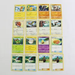 Lot Of 16 Pokemon Basic Trainer Stage 1 Trading Cards 2017 TCG Used - Image 1