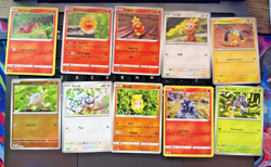 Pokemon TCG Yuka Morii Lot (10) NM Regular Reverse Holo Clay Cards No Duplicates - Image 1