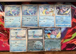 Pokemon TCG Lapras Lot (7) Ex Reverse Holo Regular Cards Various Sets NM - Image 1
