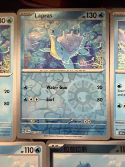 Pokemon TCG Lapras Lot (7) Ex Reverse Holo Regular Cards Various Sets NM - Image 3
