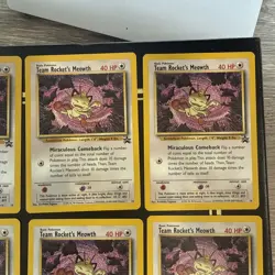 Pokemon Black Star Promo #18 Team Rocket's Meowth (LOT OF 12 CARDS) MP-NM Range - Image 3