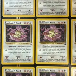 Pokemon Black Star Promo #18 Team Rocket's Meowth (LOT OF 12 CARDS) MP-NM Range - Image 4
