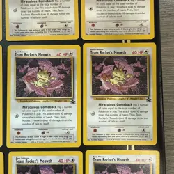 Pokemon Black Star Promo #18 Team Rocket's Meowth (LOT OF 12 CARDS) MP-NM Range - Image 5